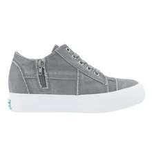 JENN ARDOR Women's Platform Hidden Wedge Sneakers Fashion Casual Walking Shoes - 淺灰色 - 查看 3