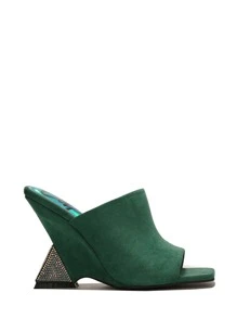 Cuñas y plataformas de mujer - Verde - Ver 2