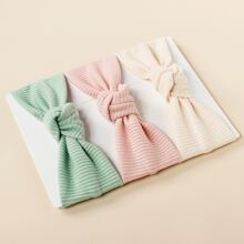 3入組嬰兒結飾髮帶 - 彩色 - 查看 8