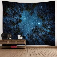 1pc Galaxy Print Tapestry, Colorful Creative Soft Wall Blanket For Home Decor, Flag For Room, Room Decor, Tapestry, Wall Decor - Multicolor - View 1