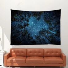 1pc Galaxy Print Tapestry, Colorful Creative Soft Wall Blanket For Home Decor, Flag For Room, Room Decor, Tapestry, Wall Decor - Multicolor - View 5