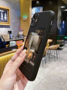 Ốp điện thoại kiểu ghép hình thẩm mỹ, phiên bản quốc tế, không phải phiên bản nội địa. - màu đen - Xem 3
