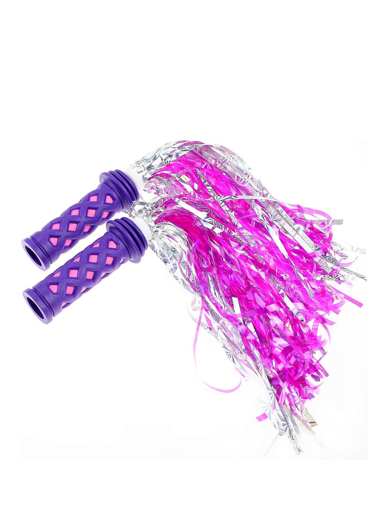 saplize 1pair Kids' Bike Handlebar Grips - Purple - View 1