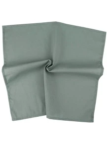 1pc 42x42cm Grey-green Polyester Fiber Tablecloth - Green - View 1