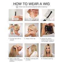 Body Wave Two-Tone 26 Inch Long Synthetic Fiber Wig For Women - Hai tông màu - Xem 7