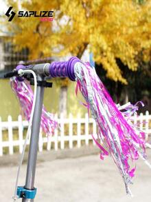 saplize 1pair Kids' Bike Handlebar Grips - Purple - View 4