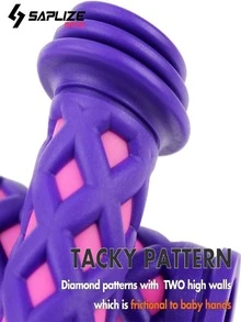 saplize 1pair Kids' Bike Handlebar Grips - Purple - View 3