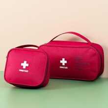 Medical Kit Emergency Rescue Bag Portable First Aid Bag Home Medical Supplies Storage Bag Outdoor Travel Business Trip - Red - View 3