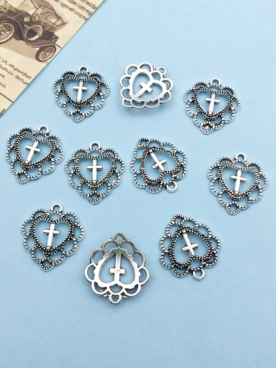 20 件仿古银合金吊坠 DIY 吊坠适用于手链项链耳环珠宝制作配件珠宝用品