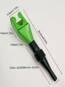 1pc Portable Car Oil Pouring Funnel - Blue - View 3