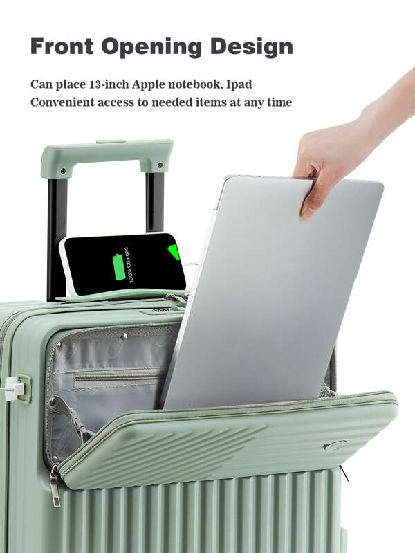 Travel MultiPurpose Luggage Case, 360° Swivel Wheels With USB Port