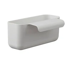 Sink Kitchen Residue Drain Basket Long Drainage Storage Box - Grey - View 1