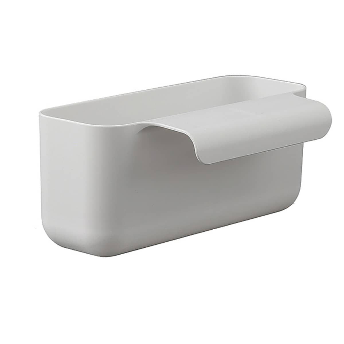 Sink Kitchen Residue Drain Basket Long Drainage Storage Box - Grey - View 1