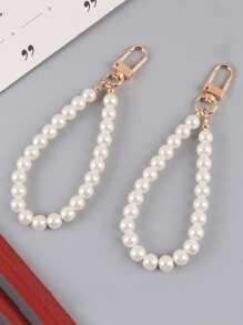 1 Miếng Dễ thương Trân châu & Thiết kế nơ Móc chìa khóa Vật rủ xuống , Phụ kiện túi , Ô tô/xe hơi Vòng treo chìa khóa , Vòng tay , Tai nghe Đồ trang trí - Nhiều màu - Xem 2