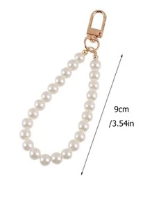 1 Miếng Dễ thương Trân châu & Thiết kế nơ Móc chìa khóa Vật rủ xuống , Phụ kiện túi , Ô tô/xe hơi Vòng treo chìa khóa , Vòng tay , Tai nghe Đồ trang trí - Nhiều màu - Xem 6