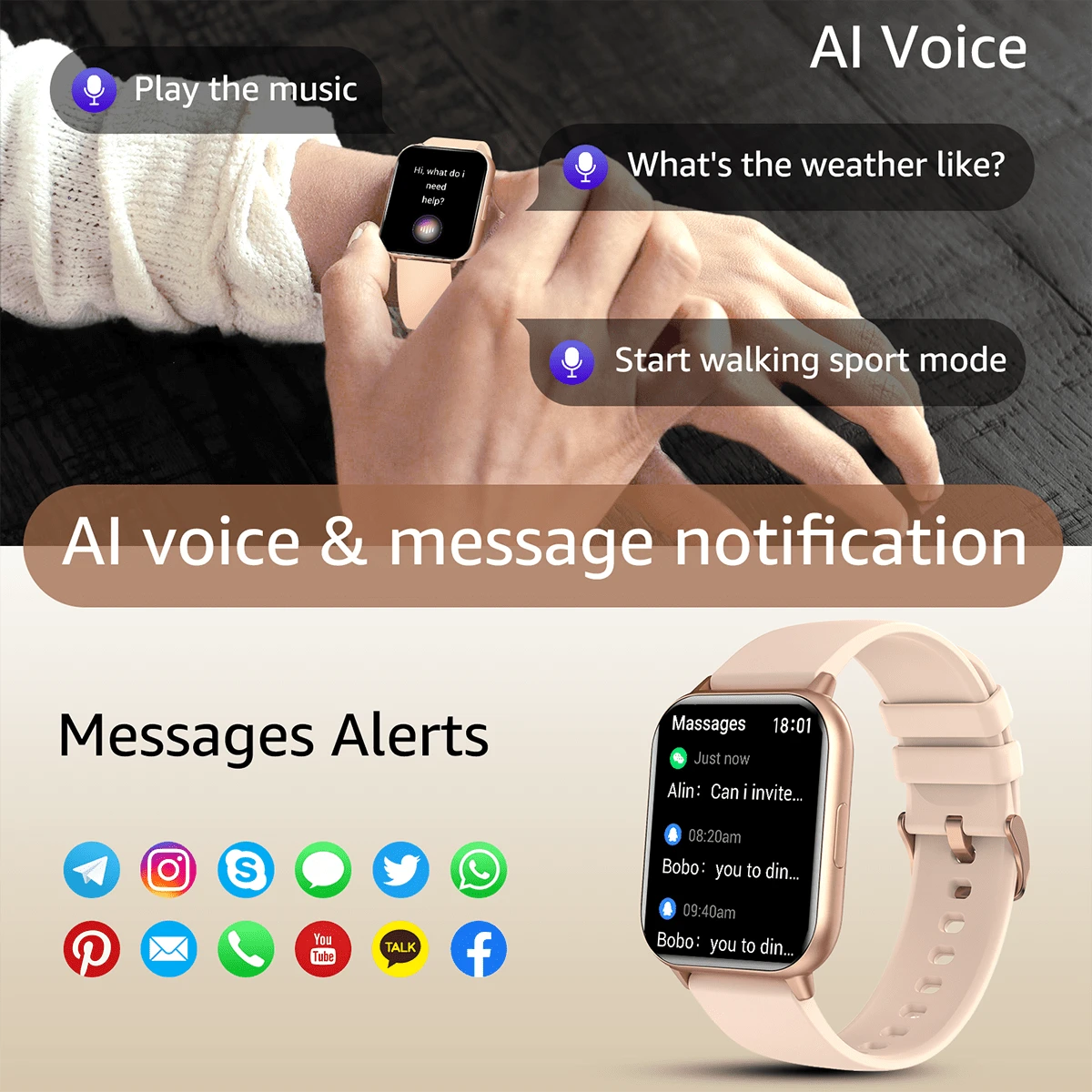 DXPICR Smart Watch (Answer/Make Call)Smart Watch for Women Men 2023