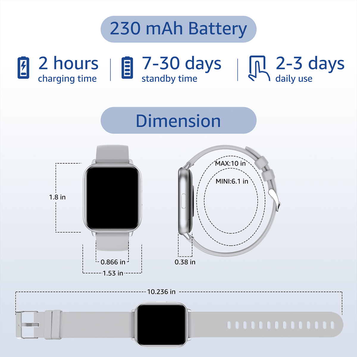 DXPICR Smart Watch (Answer/Make Call)Smart Watch for Women Men 2023