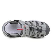 Men's Sandals, Closed Toe Athletic Sport Sandals, Mens Summer Shoes, Lightweight Trail Walking Flat Sandals For Beach Sport Outing - Xám - Xem 7