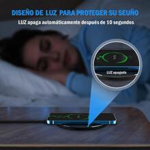 1Hora cargador inalámbrico 15W para android iOS para esta NAVIDAD - Negro - Ver 5