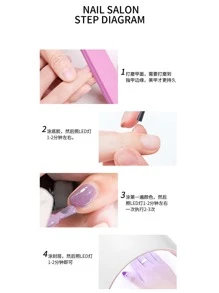 Encounter 水性指甲油 1 瓶/10ml，免烘烤、快乾、可撕除、持久、無味，適合學生，專業美甲沙龍使用，適合女性與女孩，秋冬新款，完美契合秋冬季節，最佳禮品選擇 - 無色 - 查看 10