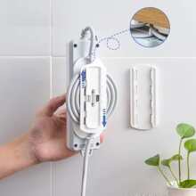 1 pieza Enchufe fijación Dispositivo con Organizador de cables 2 en 1 diseño enchufe Tablero montado en la pared Cable gestión sistema sin perforación