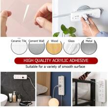 1 pieza Enchufe fijación Dispositivo con Organizador de cables 2 en 1 diseño enchufe Tablero montado en la pared Cable gestión sistema sin perforación