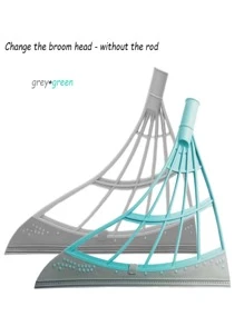 1 Miếng Silicone Chổi Đồ lau nhà , Ly cái cạp , Bàn chải làm sạch , Sàn nhà & Tấm thảm Tẩy lông thú cưng - Xám - Xem 7