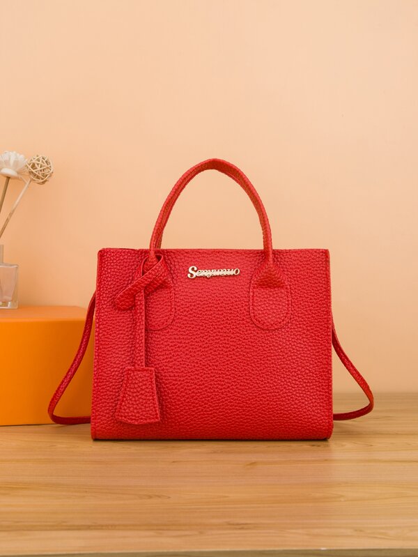 Clásico Bolso De Hombro Cuadrado De Color Sólido, Bolso De Mensajero Minimalista, Bolso De Mano De Moda Para Mujer Nuevo Bolso Cuadrado Pequeño De Moda, Bolso De Mano Con Relieve De Cocodrilo, Bolso Cruzado Para Mujer, Bolso De Mensajero Para Mujer Portátil De Oficina De Moda Para Mujer.