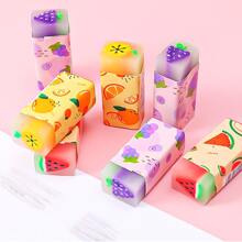 3pcs Kawaii Trái cây Dưa hấu Chung Chanh Cục tẩy Cao su Cục tẩy Sơ đẳng Học sinh Qủa tặng Văn phòng phẩm Cục tẩy Đối với Trẻ em - Nhiều màu - Xem 2