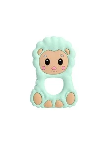 1入組羊矽膠牙膠寶寶出牙玩具,手持
