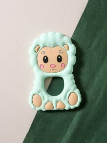 1入組羊矽膠牙膠寶寶出牙玩具,手持