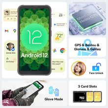 Blackview Rugged Smartphone BV5200 Pro Rugged Cell Phones 7GB+64GB SD 1TB, 6.1" HD+, 4G Dual Sim, 5180mAh, IP69K Waterproof, Face Unlock, GPS, NFC, Glove Mode, Android 12 Unlocked Phone - 黑色 - 查看 6
