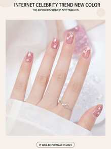 40色速干持久无味指甲油，水性可撕指甲油，适合女性和女孩，春、夏、秋、冬四季皆宜，情人节、万圣节、圣诞节最佳礼物 - 酒红色 - 酒紅色 - 查看 8