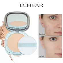 L'CHEAR 自然哑光定妆粉，防水防汗持久遮瑕蜜粉，轻盈控油粉底液 - 01 Natural - 查看 1