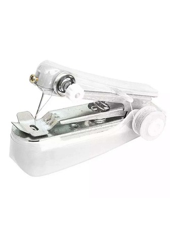 white mini sewing machine