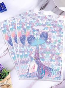 10 cái Mỹ nhân ngư Mỹ nhân ngư Đuôi cá Vẩy cá Tiệc sinh nhật Chủ đề Túi quà tặng - Nhiều màu - Xem 2