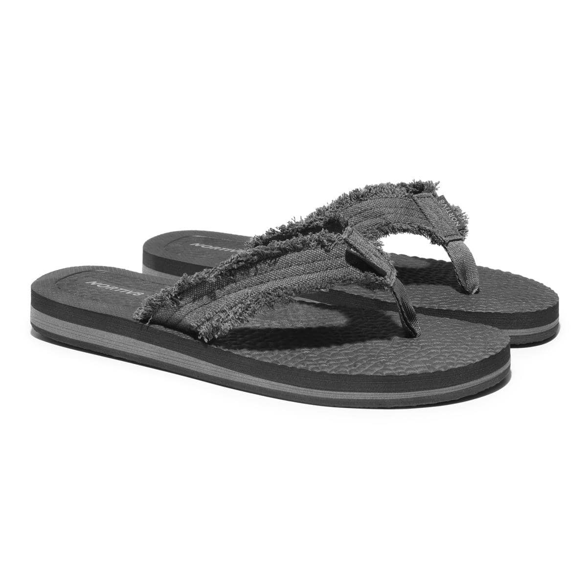 Men's Thong Flip Flops Sandals Comfortable Light Weight Beach Sandal - Dark Grey - View 1