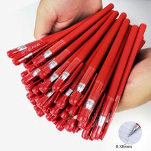 15pcs Red Neutral Pen Set 0.5mm Needle Point Type - Red - View 9
