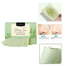 100pcs Portable Oil Absorbing Blotting Facial Tissue Paper With Fragrance, Makeup Tool - Multicolor - View 1