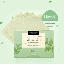 100pcs Portable Oil Absorbing Blotting Facial Tissue Paper With Fragrance, Makeup Tool - Multicolor - View 2