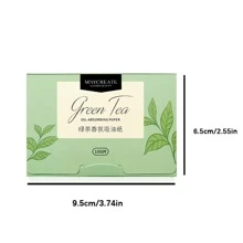 100pcs Portable Oil Absorbing Blotting Facial Tissue Paper With Fragrance, Makeup Tool - Multicolor - View 6