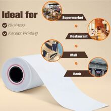 2 1/4" x 50' Thermal Paper BPA-Free Thermal Receipt Paper Rolls Cash Register Paper - 200卷 - 查看 4