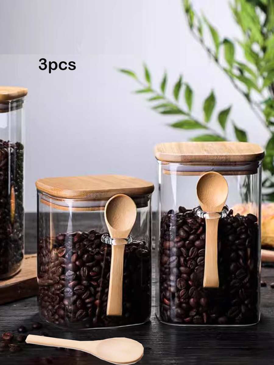 Bộ Muỗng Gỗ 3 Món, Muỗng Mini Di Động Hộ Gia Đình Apricot - Màu be - Xem 1