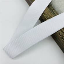 1pc 2yards 25mm 20mm High Elastic Sewing Elastic Band For Fiat Rubber Band Waist Band Stretch Rope Elastic Ribbon - White - View 2