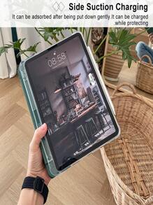 Clear Pad Case Compatible With iPad - Baby Blue - View 3