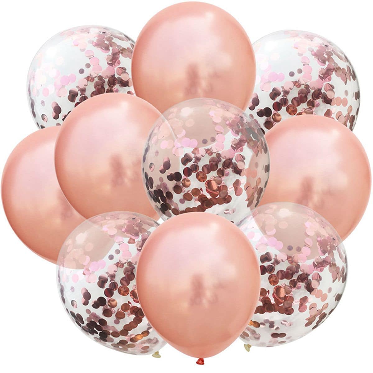 10 quả bóng bay cao su 12 inch và bóng bay nhiều màu dùng để trang trí tiệc sinh nhật kỷ niệm ngày cưới - Hoa hồng vàng - Xem 1