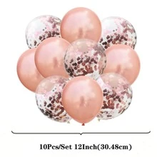 10 quả bóng bay cao su 12 inch và bóng bay nhiều màu dùng để trang trí tiệc sinh nhật kỷ niệm ngày cưới - Hoa hồng vàng - Xem 2