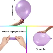 10 quả bóng bay cao su 12 inch và bóng bay nhiều màu dùng để trang trí tiệc sinh nhật kỷ niệm ngày cưới - Hoa hồng vàng - Xem 4