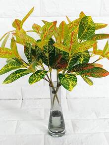 33cm人造綠色藤植物捆綁帶7分支適用於桌子裝飾用品牆拼接花卉和草適用於家庭,辦公室或者婚禮裝飾(鍋不包含) - 杏色 - 查看 2