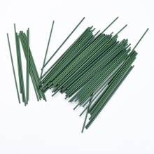 20入/60入組帶有金屬線的人造花莖,diy花藝工具,情人節禮物,新年裝飾 - 綠色 - 查看 7